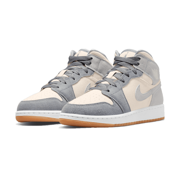 Nike Air Jordan 1 Mid Coconut Milk Particle Grey